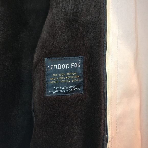 Vintage Men's London Fog Trench Coat -Beltless - Picture 6 of 8